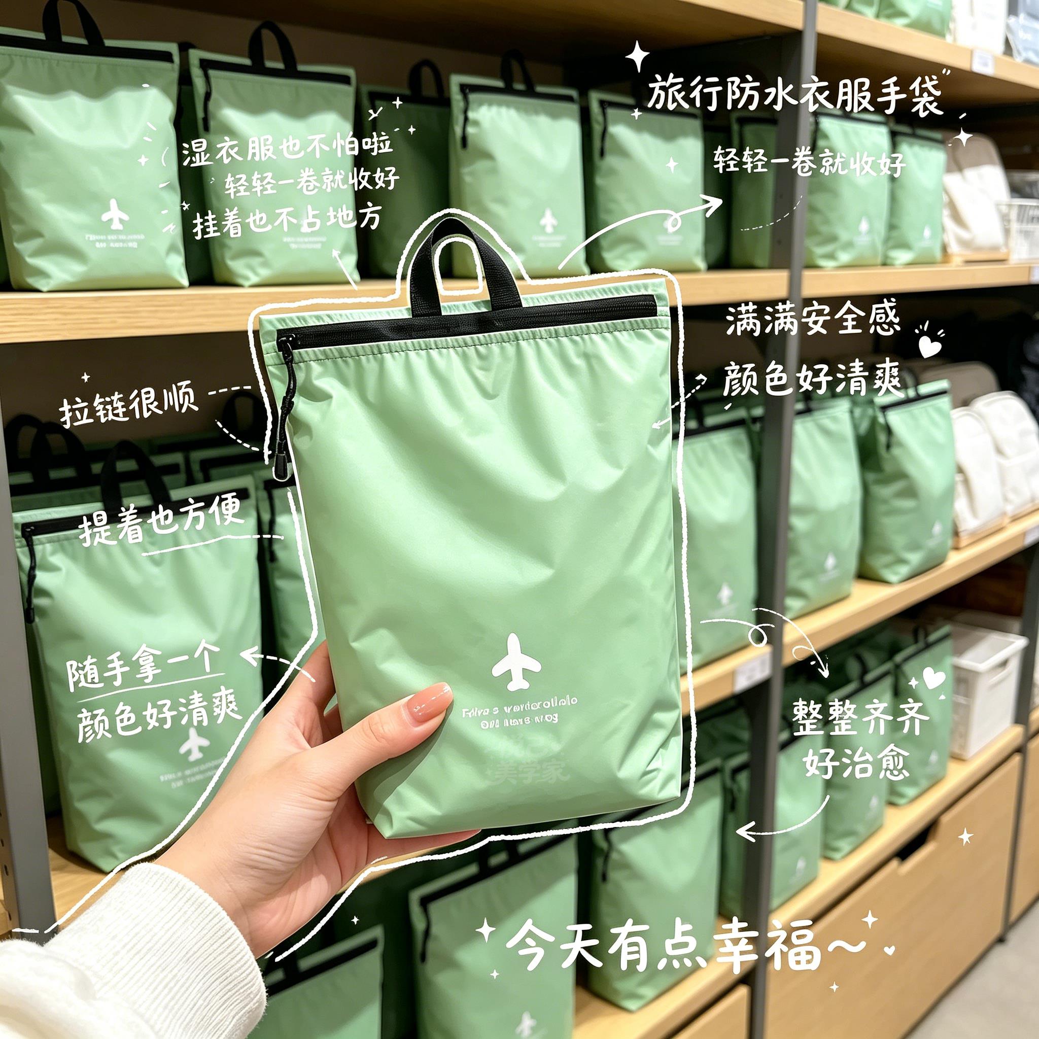 旅行防水收纳袋住酒店脏衣物大容量便携分装袋防潮袋换洗衣物袋