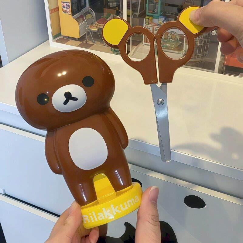 儿童简单手工剪刀美工剪用品手工礼物学生美术便携式高颜值轻松熊