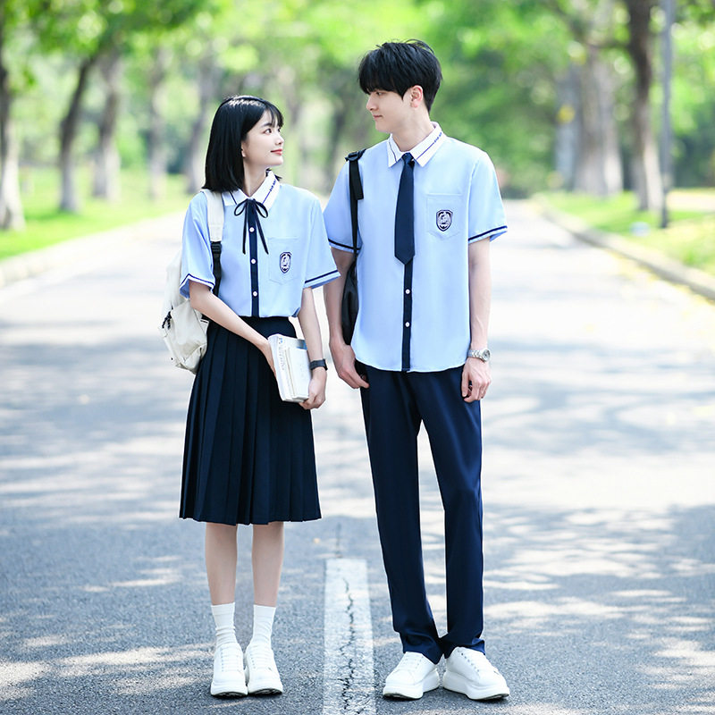 小学初高中学生班服夏季英伦学院风诗歌朗诵合唱演出服毕业照校服