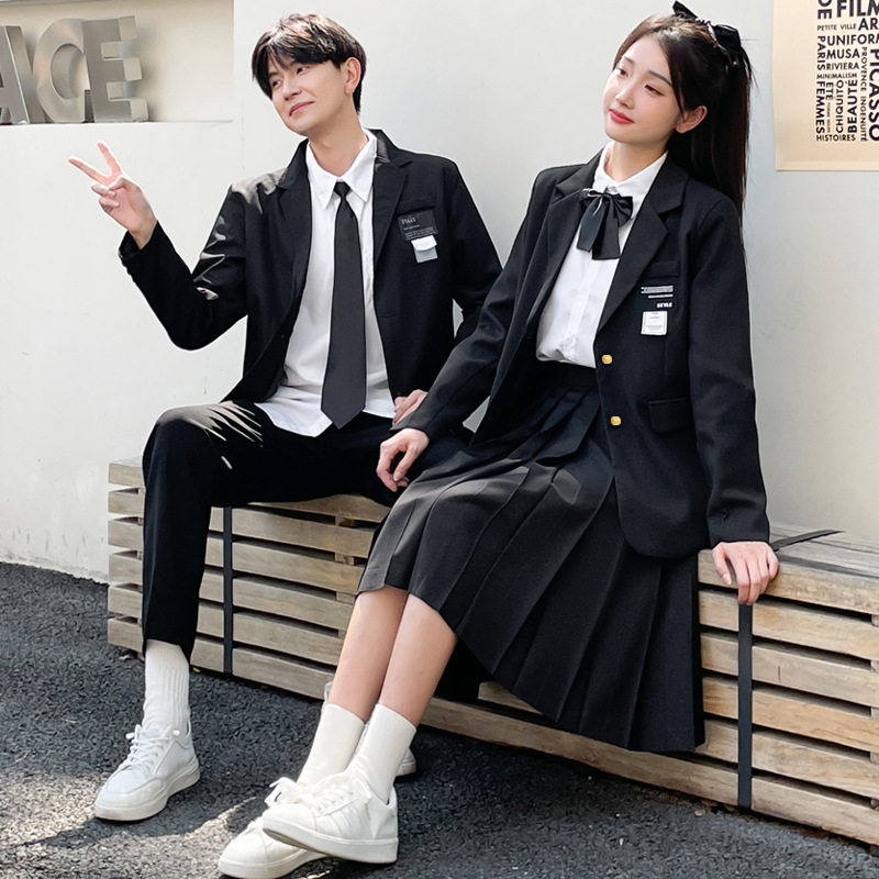 班服秋季西装学生韩版英伦学院风初中高中生校服毕业合唱校服套装