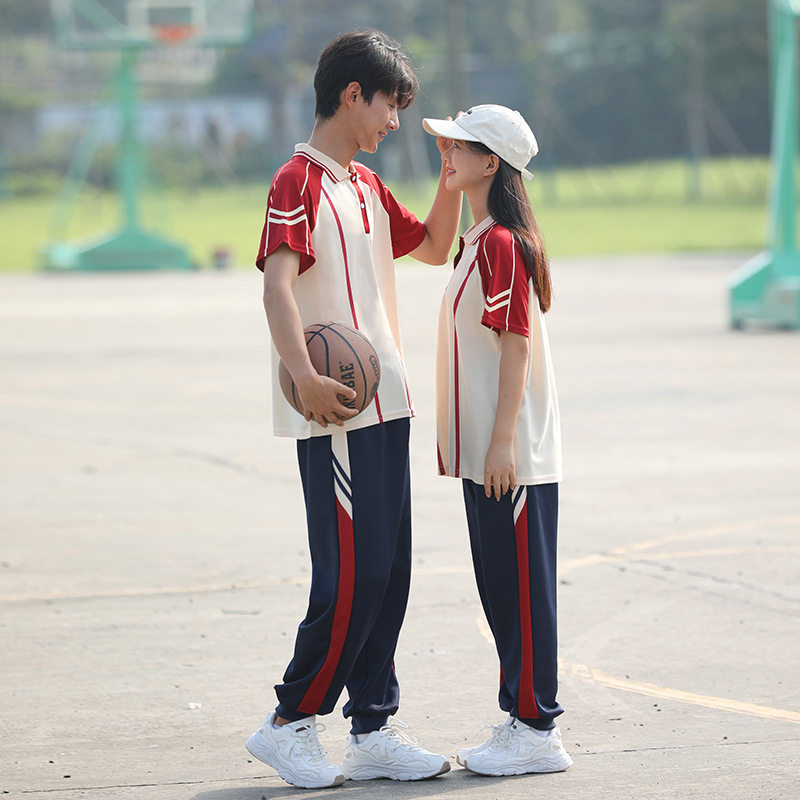 2024夏季新品初中高中生学生班服套装初高中校服两件套男女