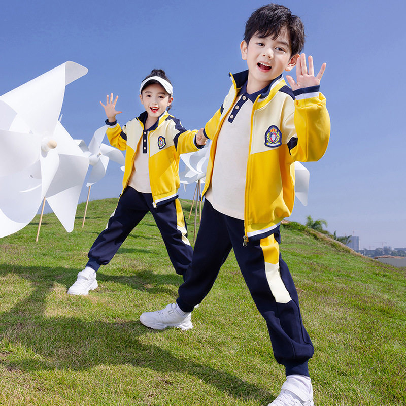 小学生校服春秋装六一儿童运动会班服四件套幼儿园园服夏装三件套