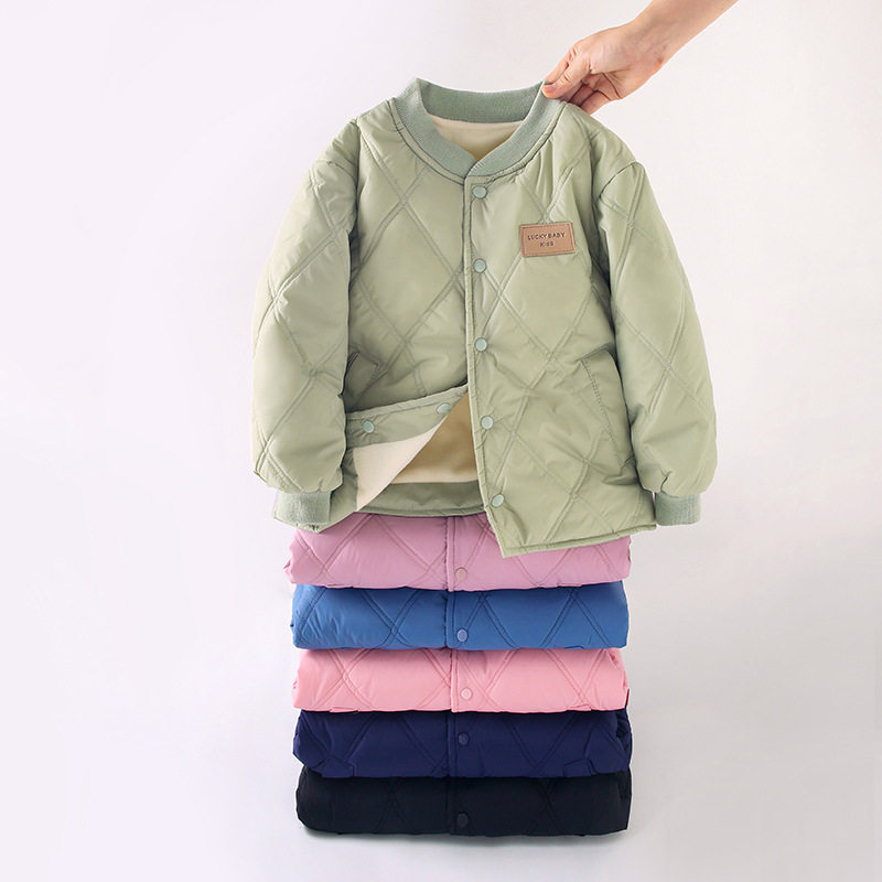 儿童棉服内胆男童保暖外套女童夹棉加绒棉衣中大童校服内胆冬季装