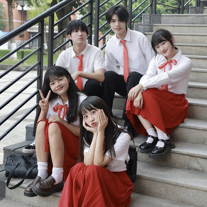 秋季国庆节演出服运动会红歌大合唱学院风校服班服套装初高中学生