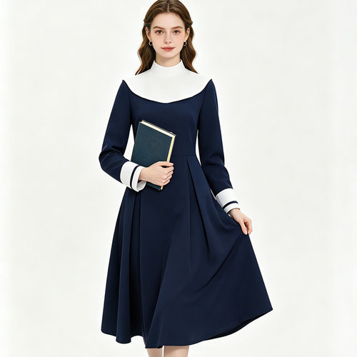 礼园高校cos校服希耶尔修女服连衣裙空之境界两仪式学院修女制服