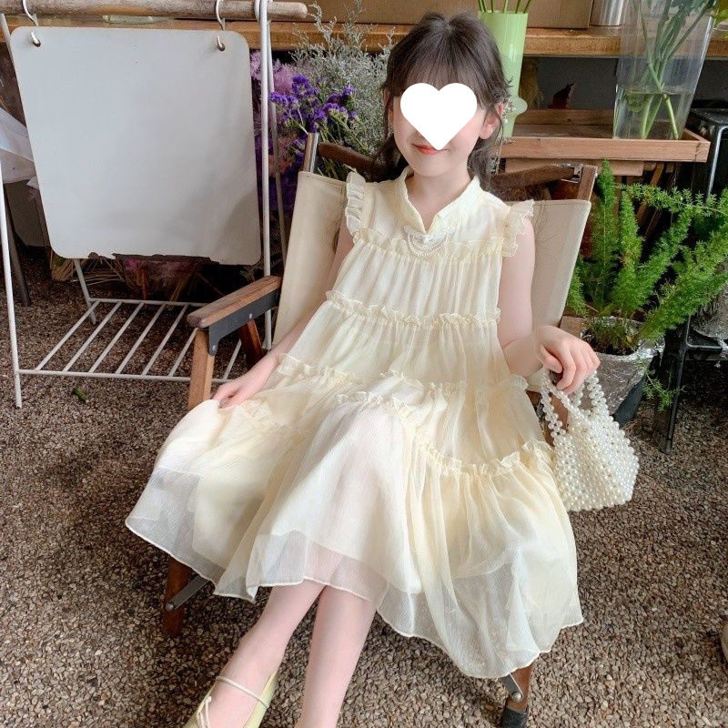 女童连衣裙夏季2025新款洋气夏装裙子中大童女孩汉服儿童公主裙
