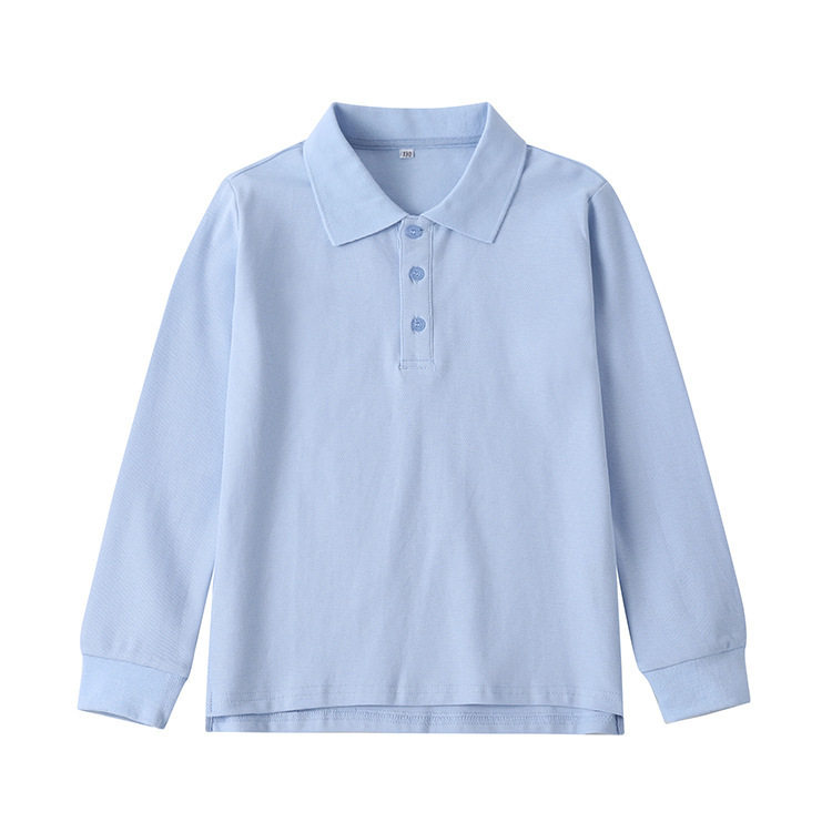 学院风中小学校服春秋装儿童班服学生纯色长袖T恤上衣