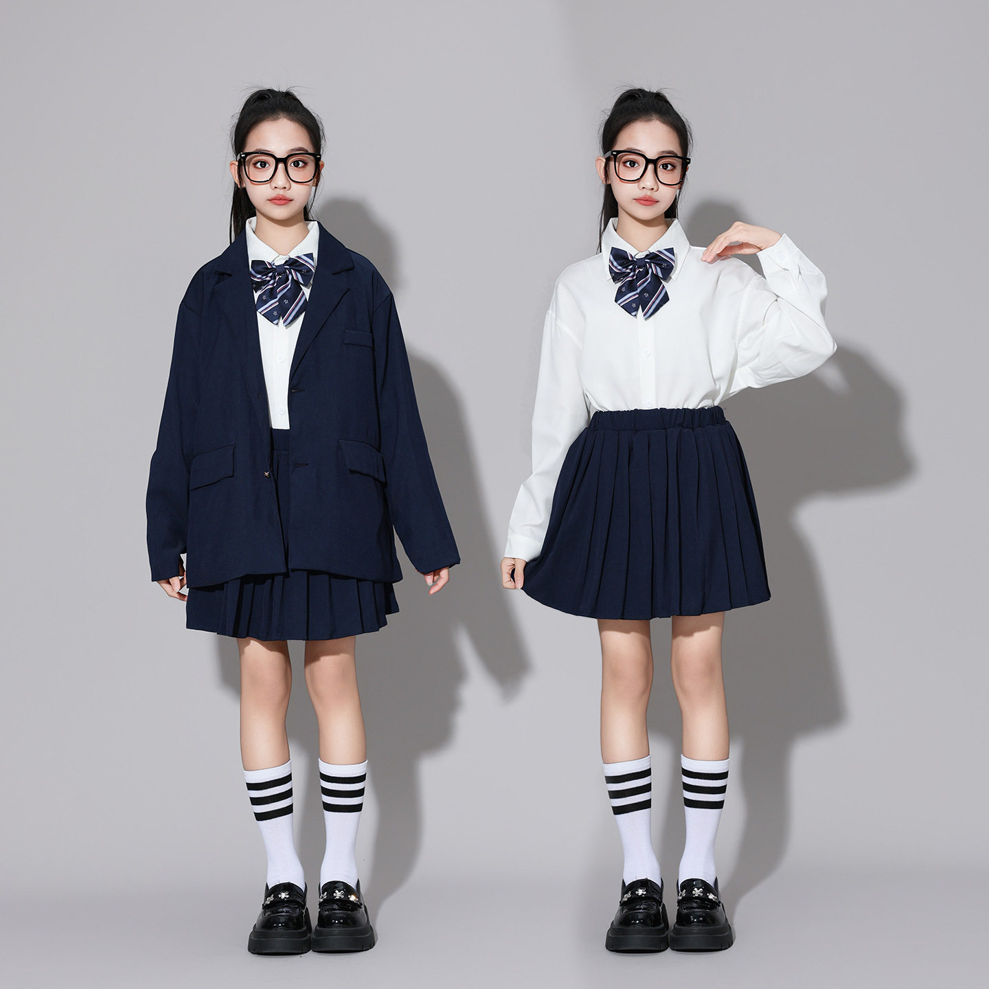 高中生开幕式毕业合唱学院风初中校服中学生班服运动会演出服套装