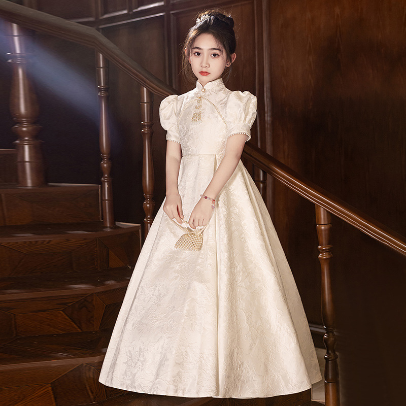儿童礼服婚礼小女孩十岁生日女童高端花童公主裙主持人钢琴