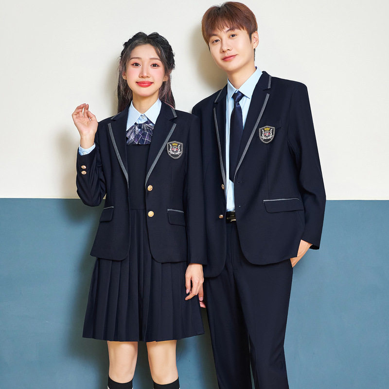 学院风西装三件套春秋男女幼儿园老师园服JK制服学生班服校服套装