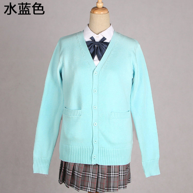 川岛开衫源头厂家jk制服毛衣加厚七针 COS 校服棉