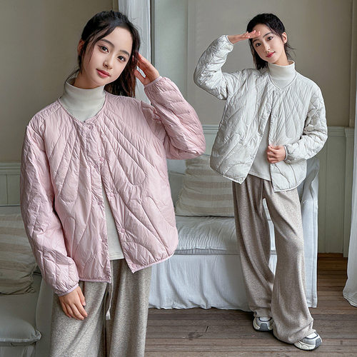 女童羽绒服内胆长袖轻便中大童亲子装校服神器内搭外穿男女童装