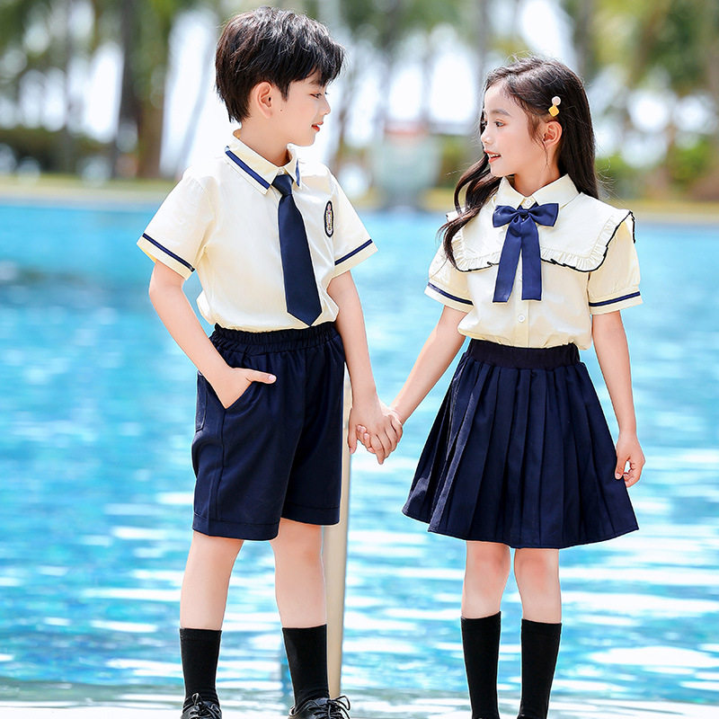幼儿园园服毕业季服装学院风英伦风班服大班合唱服小学生校服夏装