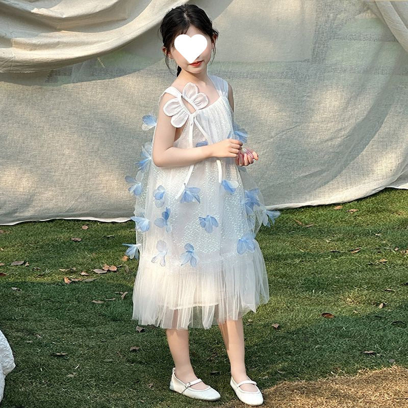 女童连衣裙夏装2025新款洋气大童女孩吊带公主裙儿童夏日穿搭
