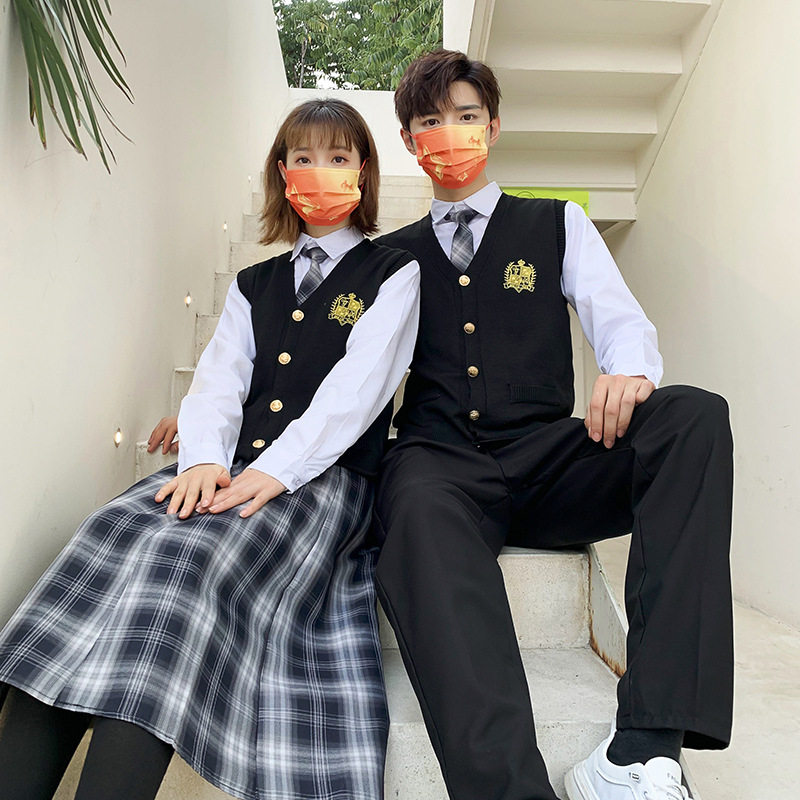 韩版班服学院风秋季套装长裙学生初高中校服开幕式大合唱表演服