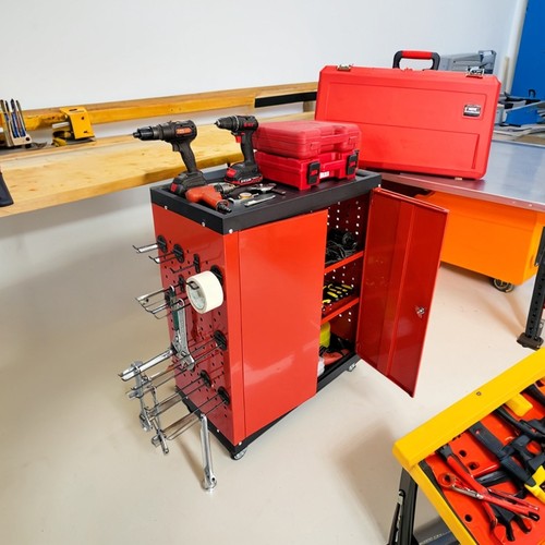 洞洞板工具柜厂家直销汽修手推车