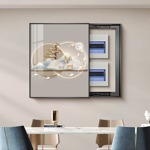 电表箱装饰画竖款配电箱电盒子遮挡挂画总闸开关遮丑弱电箱讯号箱