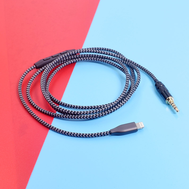 编织屏蔽线身超软支持线控耳麦