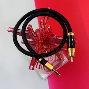HIFI播放器3.5mm转RCA同轴输出连接DAC解码 推荐 器DSP功放音频线coaxial hugo 纯银3.5转同轴线coax mojo