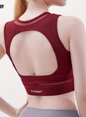 slenddy Lilac高强度防震运动内衣女美背瑜伽跑步背心文胸S8205