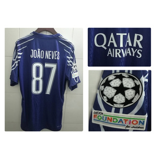 巴黎第四客场欧冠球衣李刚仁内维斯登贝莱巴尔科拉杜埃球员版球衣