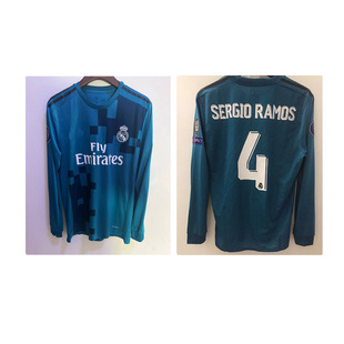 2017-2018皇马第二客场球衣9号本泽马7号C罗拉莫斯球员版足球服