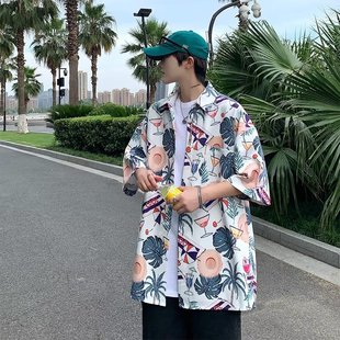 潮流衬衫 百搭文艺宽松型新款 青春流行夏季 潮原宿气质时尚 女 五分袖