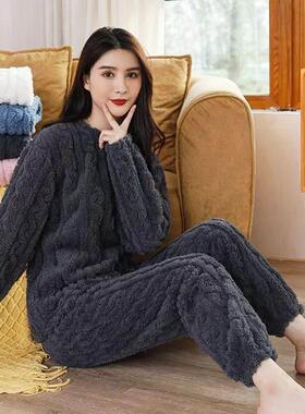Pajamas women's cotton suit outside wear home clothes睡