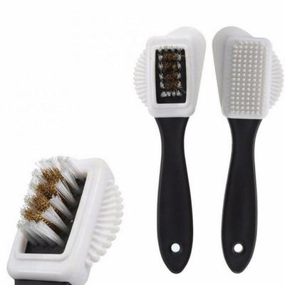 3 Side Cleaning Shoe Brush Plastic S Shape Shoe Cleaner For