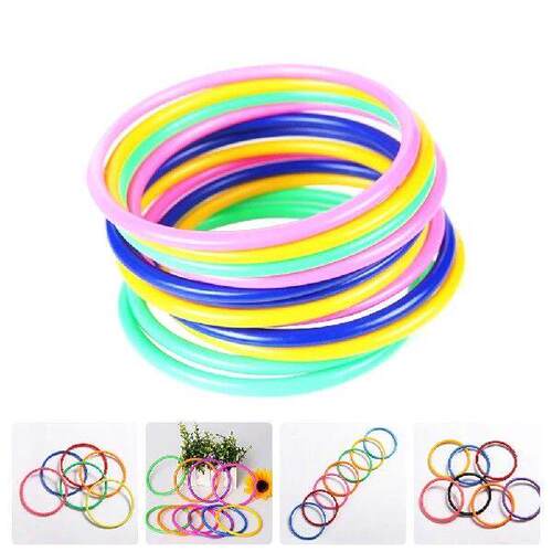 30 Pcs Ferrule Games Children Ring Plastic Throwing Rings