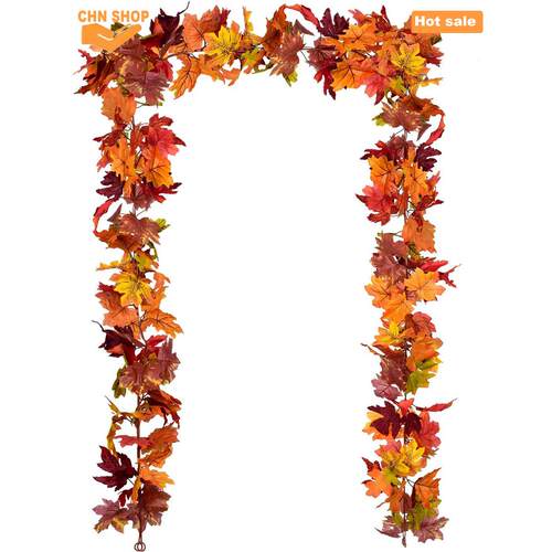 Fall Garland Maple Leaf,Vine Artificial,Christmas decoration