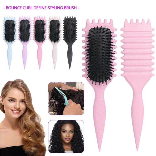 跨境Bounce Curl Define Styling Brush弹跳卷曲定义造型刷梳子