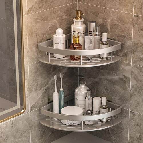 Bathroom shelf wall hanging toilet shower room storage rack