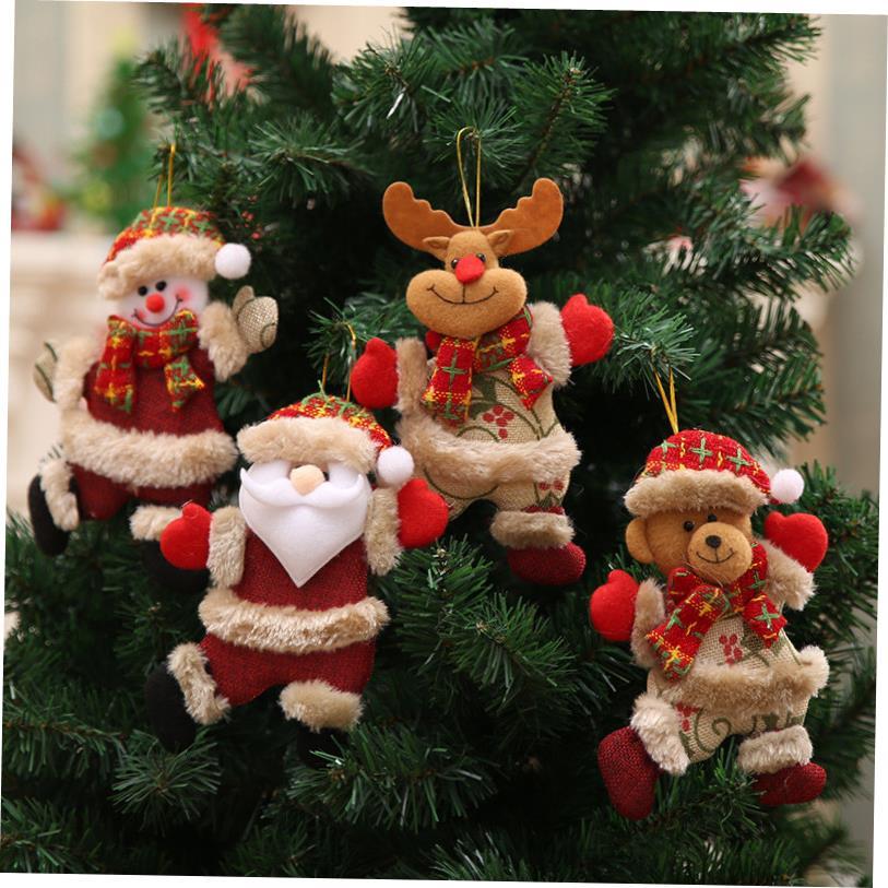Christmas tree decoration figure dancing snowman deer pendan