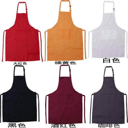 2pcs Cloth Apron Cafe Kitchen Home Waiter Baking Apron围裙