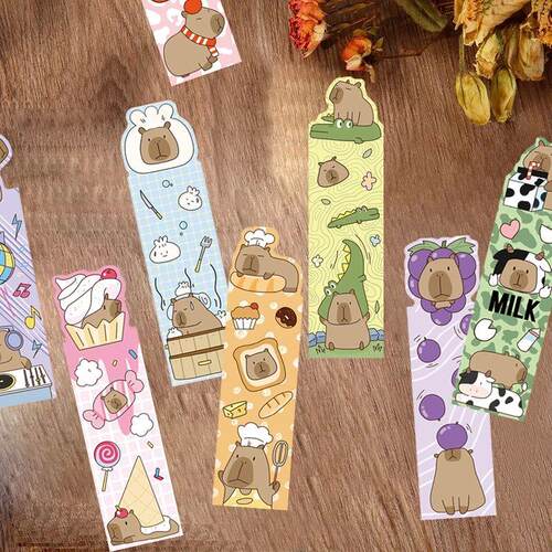 30pcs Capybara Bookmark for Readers Durable Paper Perfect fo
