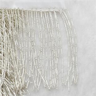 10cm glass Beaded Fringe Lamp Costume Trim Crafts 10 yard si