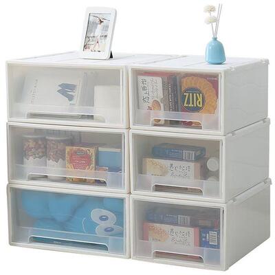 clothes locker plastic transparent chest drawer收纳箱卧室