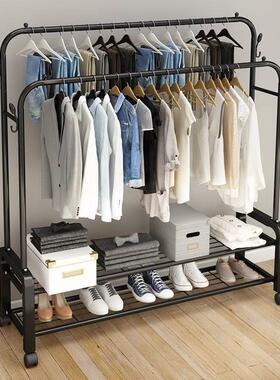 Hanging clothes rack one-pole hanger bedroom simple drying