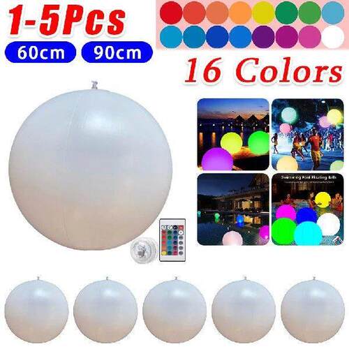 Luminous Beach Ball Light 16 Colors LED Garden Ball Ligh