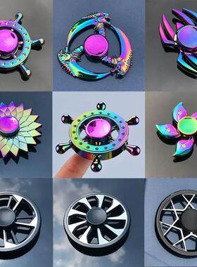 EDC Fidget Spinner Metal Toy Rainbow Spiner R118 Hand Spinne