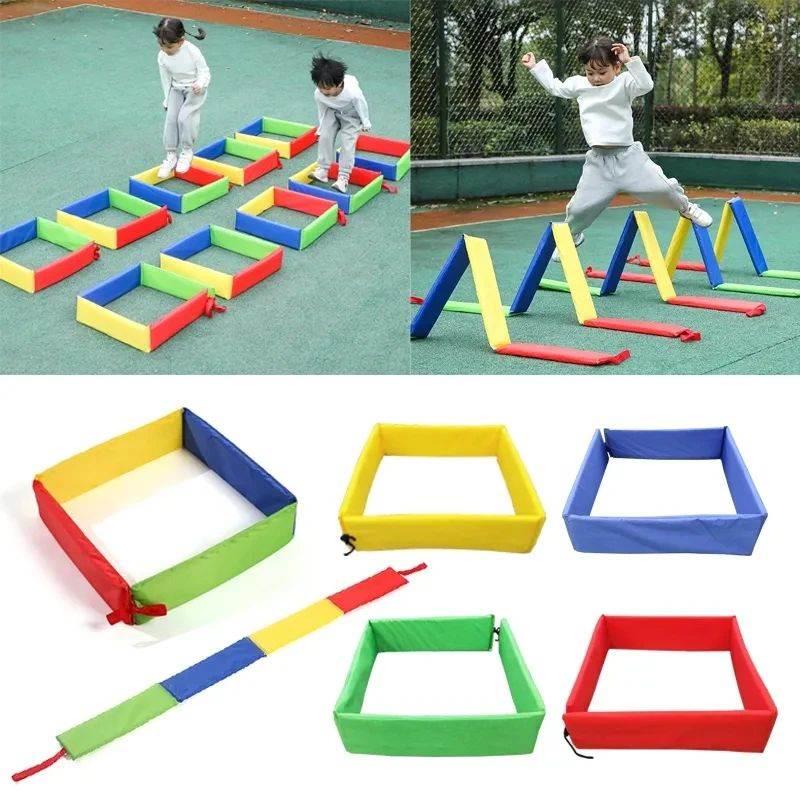 Children Fun Outdoor Games Jump Frame Drill Holes Toys Senso