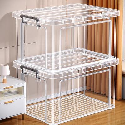 Transparent storage box Clothes toys organizing storage box