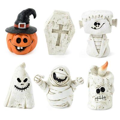 1pcs Halloween Ornaments Figurine Desktop Lifelike Vivid