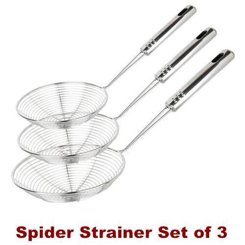 Spider Strainer Wire Skimmer Spoon Kitchen Frying Food
