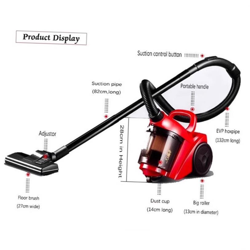 vacuum cleaner dust suction aspirator 1000w 2L capacity