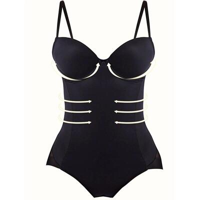 1 Piece Smooth Compression Body Shaper, Tummy Control Push