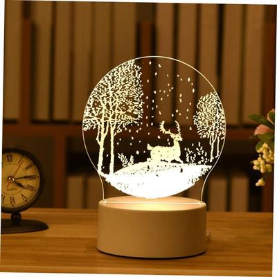 Christmas Decorations for Home Tree Elk Christmas 3D Acryli1