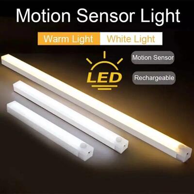 LED Bar Lights Type C Rechargeable Motion Sensor Dimmable De