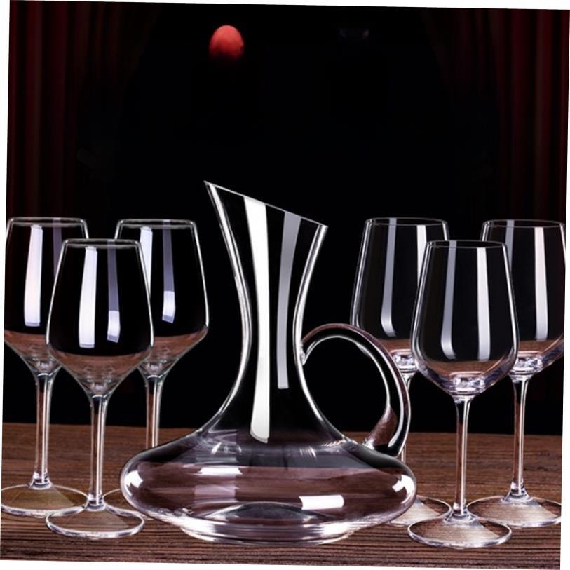Red wine glass set 6 wine glasses decanter 4goblets for wine